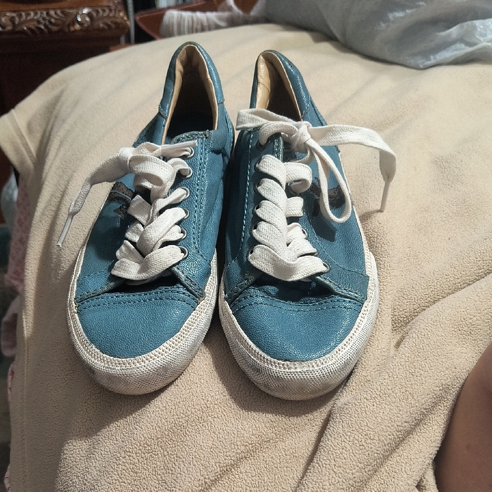 Frye Kira Leather Sneakers